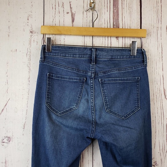 Old Navy Rockstar Skinny Jeans Womens Size 2 Distressed Denim Blue - Picture 7 of 9